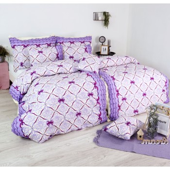 Vintage lila 100% Deluxe pamut méteráru